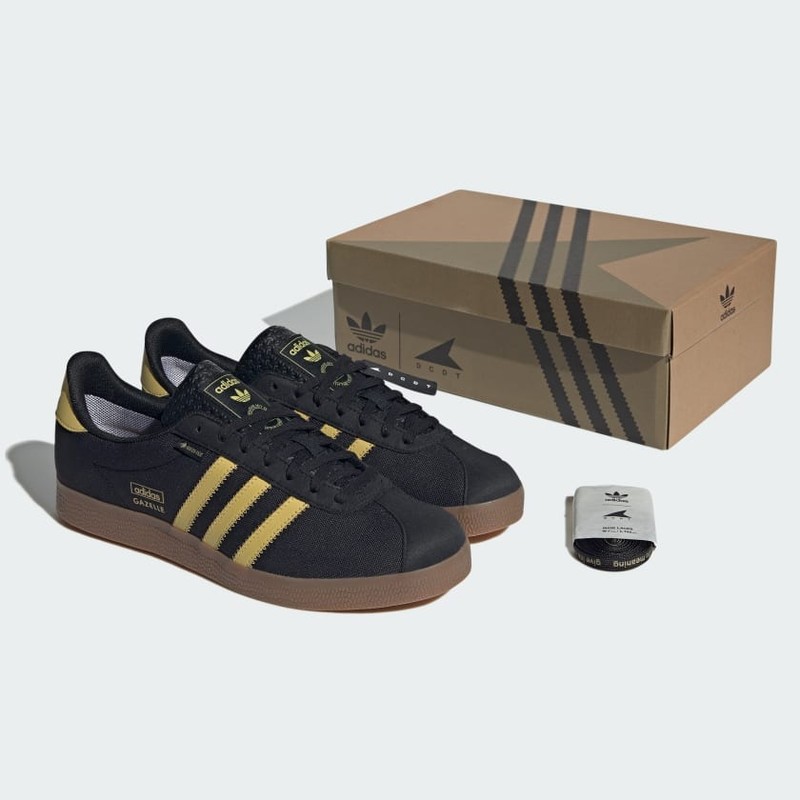 DCDT x adidas Gazelle Gore Tex Black Pyrite IE8480 Grailify